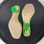 Gianni Bini  Oziee Women Sandals Size 11 Green Clear Vinyl Sculptural Heel NEW Photo 8