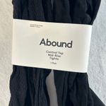 Abound  Control Top Mid Rise Black Tights Pantyhose L XL 1 Pair Photo 1