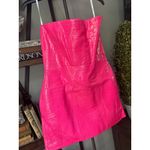 retrofete Kimora Leather Embossed Mini Dress Paradise Pink Womens Size Small Photo 6
