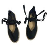 Rothy’s Espadrille Flats Women’s Size 10 Black Woven Lace Photo 2