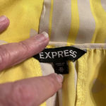 EXPRESS XS Yellow and Cream Heart Pattern Batwing Blouse Photo 7