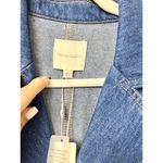 NWT Favorite Daughter 100% Cotton Boulevard Trench Coat Denim Blue Women's S Photo 3