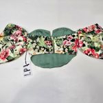 LPA Rae Corset Top in Green Rosa Floral XXS Photo 11