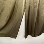 Koral  Pine Green Celeste Wide Leg Satin Pants Women Small Parachute Grunge Photo 1