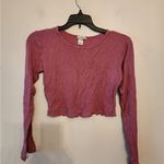 Bozzolo  long sleeve Ribbed cropped top shirt size small Photo 0