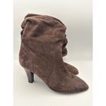 Women’s Hot in Hollywood Size 7 Chocolate Brown Suede Knee High Boots Photo 3