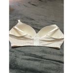 Cacique  Simply Wire Free T-shirt Bra, cream with gold stripes and lace, 42DD Photo 3