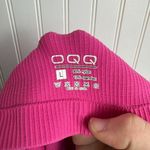 OQQ Bright Pink Ribbed Mock Neck Long Sleeve Tummy Control Mini Dress Large N44 Photo 5