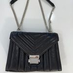 Michael Kors  Whitney Black Quilted Chain Convertible Shoulder Bag Purse Photo 0