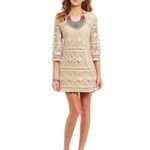 Jodi Kristopher Boho Mini Lace Dress Photo 0