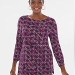 Chico's Chico’s Traveler Size 3 Classic Mosaic Geometric Tile-Print Tunic Size XL Photo 0