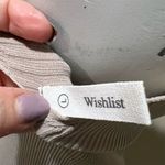 Wishlist Women's Beige Ribbed Sleeveless Bodysuit Size L Photo 3