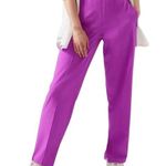 Athleta Brooklyn Heights Vienna Slim Pant Petite Jazzy Purple 882642 W-410 Sz 14 Photo 0