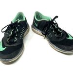 Nike Size 7.5 Sneakers Black Mint Lace Up Running Jogging Outdoors Hiking Sports Photo 0