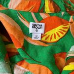 Tabitha Brown x Target Linen Tropical Shirt Shorts Set Leopard Print Size S/M Green Photo 3