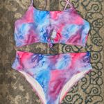 SheIn High Wasted Tie Dye Bikini Set Photo 0