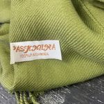 Pashmina  Army Green Rectangular Fringe Trim Scarf OS Photo 2