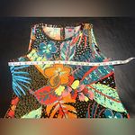 Vince Camuto  Black Floral Crewneck Sleeveless Maxi Dress Size L NWT Photo 7