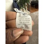 Vintage Stenay Velvet Navy Blue Cocktail Evening Dress Back Slit Long Size 10 Photo 5