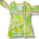 Lilly Pulitzer Vintage Tropical Print Terrycloth Swim Cover Dress Green XS Photo 9