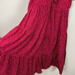 Bloom‎ Chic Midi Dress Milkmaid 18 20 Red Polka Dot Sweetheart Tiered Flutter Sl Size undefined Photo 7