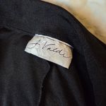 Black sleeveless v neck collared midi dress Size L Photo 3