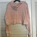 Forever 21 MD Light Pink Hood Cropped Pull Over Photo 1