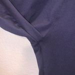 Amazon Navy blue high waist capri yoga gym workout leggings Photo 2