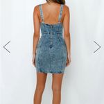 Hello Molly Denim Body Con Mini Dress Photo 6