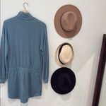 Kittenish  Blue Long Sleeve Romper with Zipper Photo 7