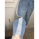 PacSun  Women's Mid Rise Cropped Distressed Mom Jeans Blue‎ Size 25 Photo 1