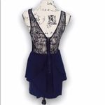 BCBGeneration  SZ 4 Navy dress with lace back Photo 1