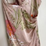 Lulus  Dress Womens Large Pink Floral Satin Cowl Neck Slip Maxi Formal Gown Photo 7