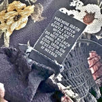 Justify  | Peach Black Floral Smocked Tie Sleeve On Off Shoulder Blouse | Medium Photo 6