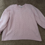 Hollister  Light Pink Cable Knit Sweater Photo 0