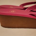UGG  Ruby Wedge Flip Flop Sandals Women’s Pink & Tan Size 8 /W8 Photo 8
