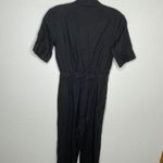 Reformation ‎ Black Linen Jumpsuit Photo 3