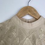 Free People  Mini Boho Dress Women Size 0 Cream Embroidered Witch Fairy Concert Photo 6