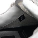 P448 John White Leather Grey Pony Hair Silver Metallic Low Top Sneakers Photo 15