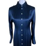 Madewell  Shirt Dress 0 Navy Button Front Minimalist Chic Classic NWT Photo 1