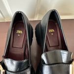 ZARA Chunky Black Penny Loafers Size 8.5 (39) Photo 5