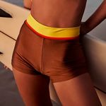 Free People New Atmosea Sunset Surf bikini swim bottoms brown size large Photo 0