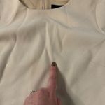 J.Crew Cream Shift Dress Zipper Hem Long Sleeve Crew Neck Size 8 Knee Length Photo 5