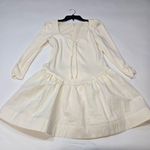 For Love & Lemons Aliyah Pointelle Mini Dress in Cream Photo 2