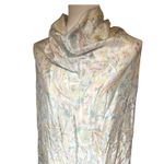 Vintage Pastel Paisley Scarf 27" Square Satin Acetate DUROTEST Mod Neck Wrap Green Photo 1