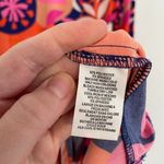 Trina Turk TRINA  Ocean Floral Matte Jersey Tie Back Dress Orange Pink Mini Party Photo 9