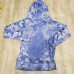 PINK - Victoria's Secret Victoria's Secret PINK Dark Blue & White Tie Dye Full Zip Sweatshirt Size Small Photo 1