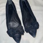 Tory Burch  Rosalind ballet flats in navy blue denim Photo 0