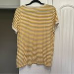 Old Navy  Free Thinker Yellow Striped T-Shirt Sz XXL Photo 2