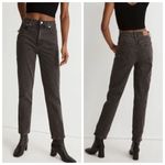 Madewell Cropped Jeans Size 25 Lunar Wash Faded Black Denim Women’s Photo 1